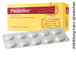 Paidoflor. Probiotisches Arzneimittel mit Lactobacillus acidophilus. Wirksam gegen Störungen des Darms.
