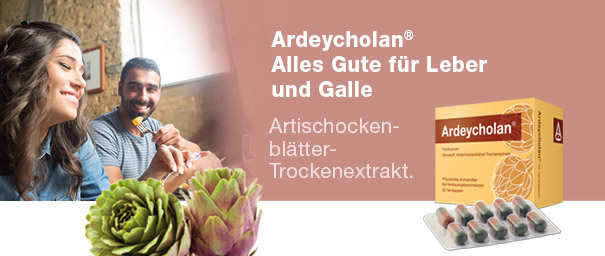 Ardeycholan – Artischockenblätter-Trockenextrakt gegen Verdauungsstörungen.