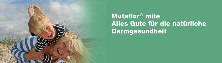 Mutaflor mite. Probiotisches Arzneimittel gegen chronische Verstopfung und entzündlichen Darmerkrankungen.