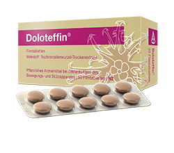 Doloteffin zur unterstützenden Therapie degenerativer Erkrankungen des Bewegungsapparates.